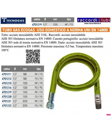 TUBO FLESSIBILE ECOGAS...