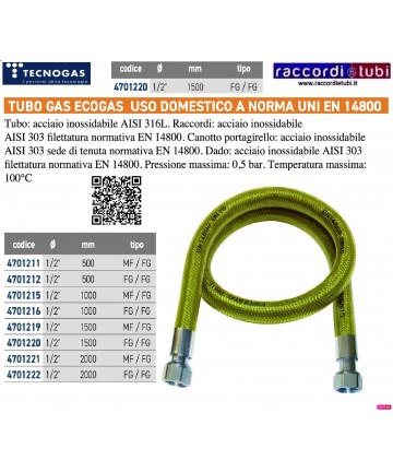 TUBO FLESSIBILE ECOGAS...