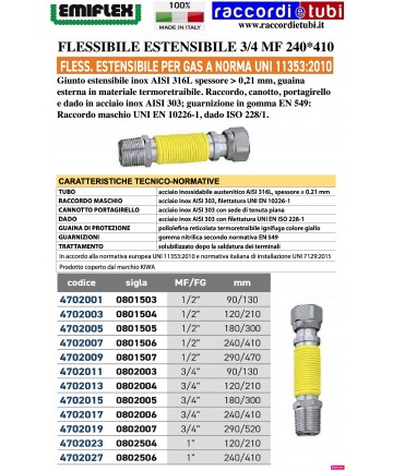 FLEXIBEL DEHNBARES 240*410...