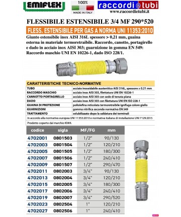 FLEXIBEL DEHNBAR 290*520...