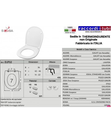 SEDILE PER WC GALASSIA...