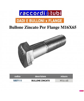 BULLONE ZINCATO M16x65 DIN...