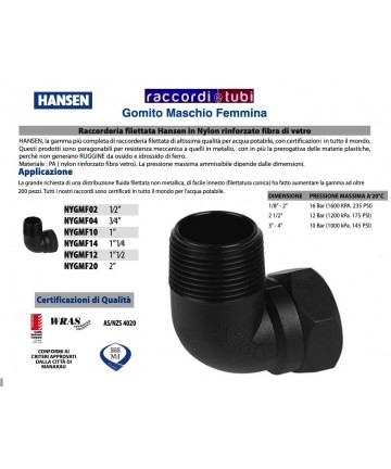 GOMITO HANSEN MF DIAMETRO 2"