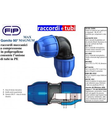 90° COMPRESSIONSELBOW...