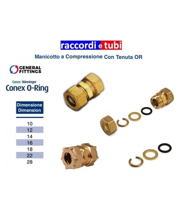 MESSINGFITTING MIT O-RING...
