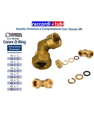 BRASS ELBOW WITH FEMALE...