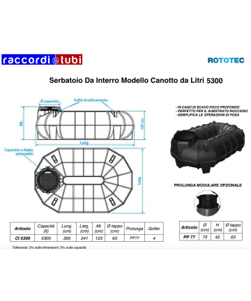 TANK FÜR INT.LT.5300 ROTOTEC