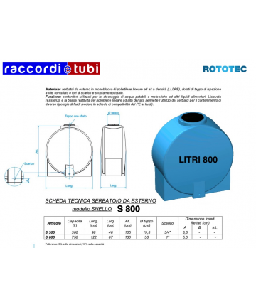 LEICHTE TANK LT.800 S800...