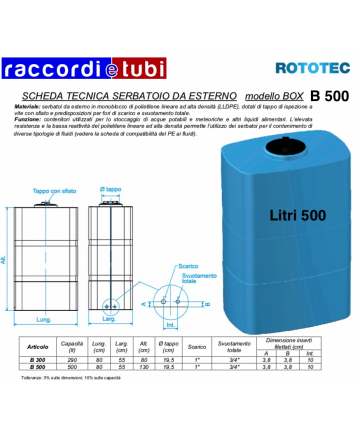 TANK BOX LT.500 B-500 ROTOTEC
