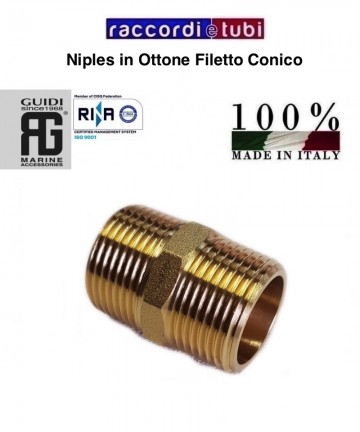 Messingnippel 4" konisch