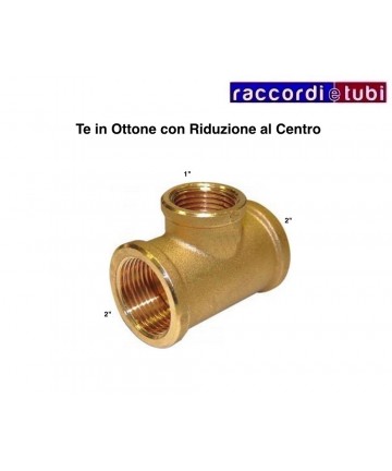 BRASS TEE REDUCED DIAMETER...