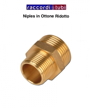 REDUZIERTE MESSING-NIPPLES...