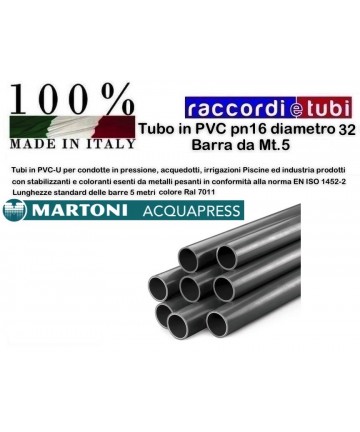 PVC-Rohr D.32 PN/16 STANGE...