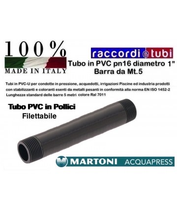PVC-Rohr D.1" PN/16 STANGE...
