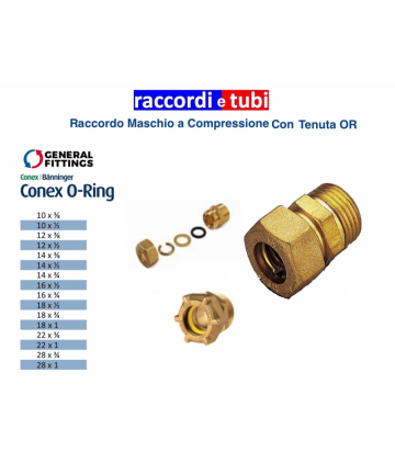 Messingfitting mit geradem...