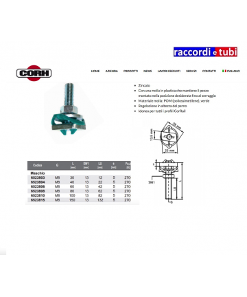 GLEITDADO CORH MIT STIFT 6X40