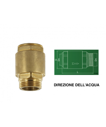 RÜCKSCHLAGVENTIL MÄNNLICH...