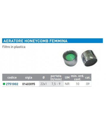 HONIGWABENBELÜFTER F D.22x1''