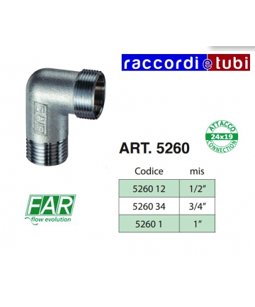 GOMITO OTTONE CROMATO FAR...