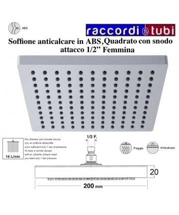 KALKFREIER DUSCHKOPF AUS...