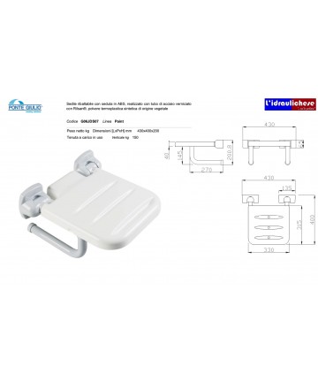 FALTBARER DUSCHSTUHL MIT...