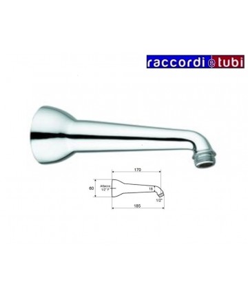 BRACCIO DOCCIA IN OTTONE...