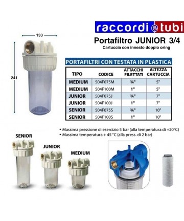 FILTERBEHÄLTER 3/4 ZOLL FÜR...