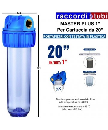 FILTERBEHÄLTER Ø 1" FÜR 20"...