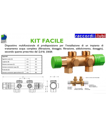 BY-PASS ACQUABREVETTI 1"...