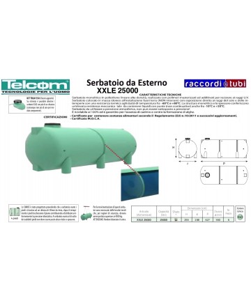 TELCOM SERBATOIO XXLE 25000