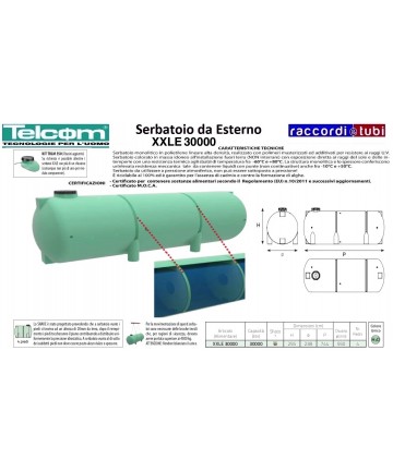 TELCOM SERBATOIO XXLE 30000
