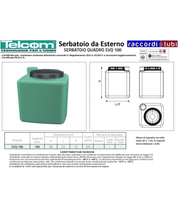 TELCOM SERBATOIO SVQ 100