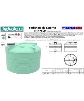 TELCOM TANK PAN 7500