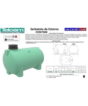 TELCOM TANK CON75000