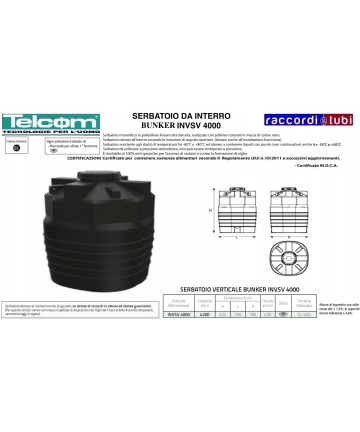 TELCOM ERDIGER TANK INVSV 4000