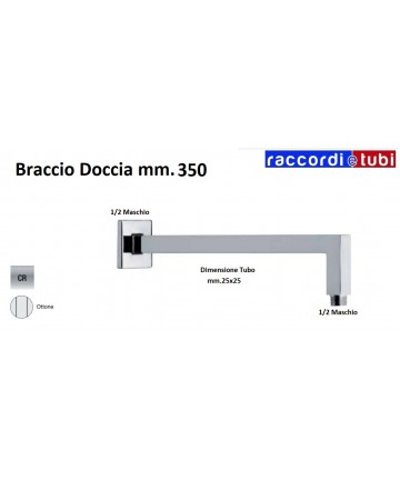 BRACCIO DOCCIA MANTOVA D.25...