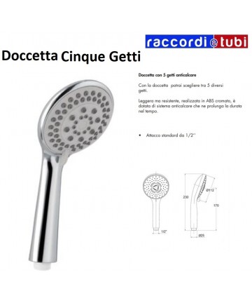 DUSCHDÜSE DIANA AUS ABS MIT...