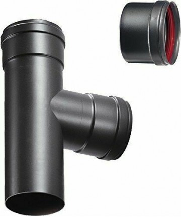 TE INOX/NERA FF DIAM.80 A 90°