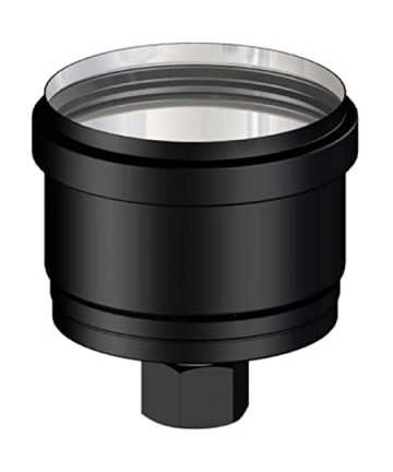 TAPPO NERO/INOX DIAM.80 PER...