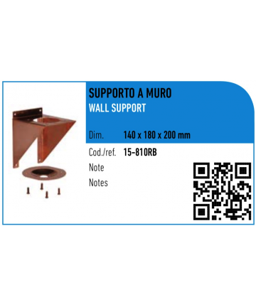 SUPPORTO A MURO IN RAME ATI...