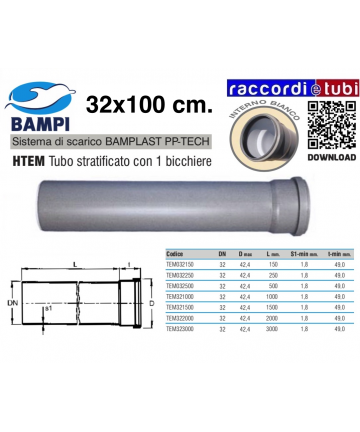 TUBO PP-TECH 1 BICCHIERE...