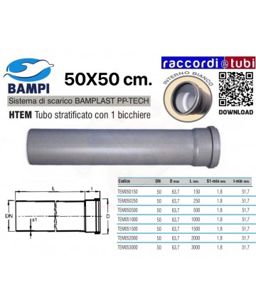 TUBO PP-TECH 1 BECHER 50x25...