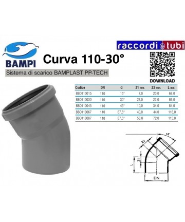 KURVE MIT EINBAU PP-H/MC...