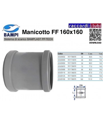 MANSCHETTE FF PP-H/MC MIT...