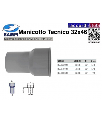 MANICOTTO TECNICO A INNESTO...