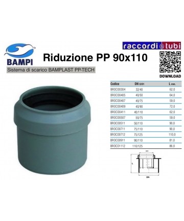 RIDUZIONE A INNESTO PP-H/MC...