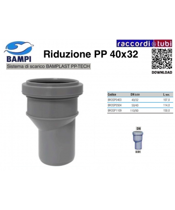 RIDUZIONE A INNESTO PP-H/MC...