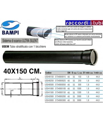 TUBO PP-ULTRA SILENT 1...