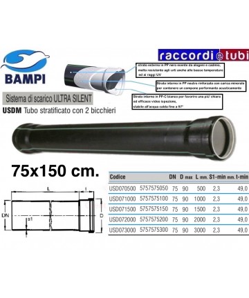 TUBO PP-ULTRA SILENT 1 GLAS...