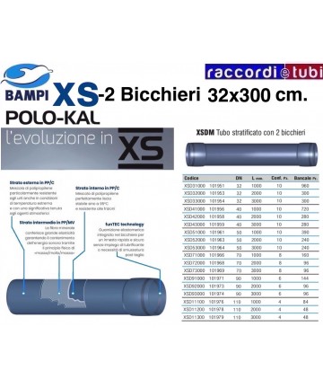 TUBO XS 101954 2 BECHER...